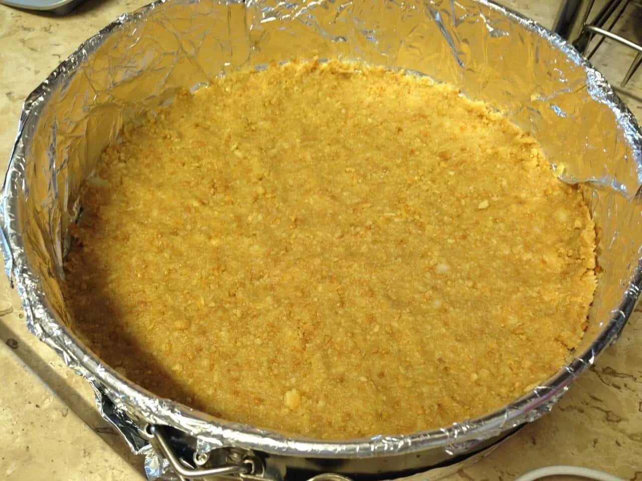 Etapa 3 da receita do cheesecake