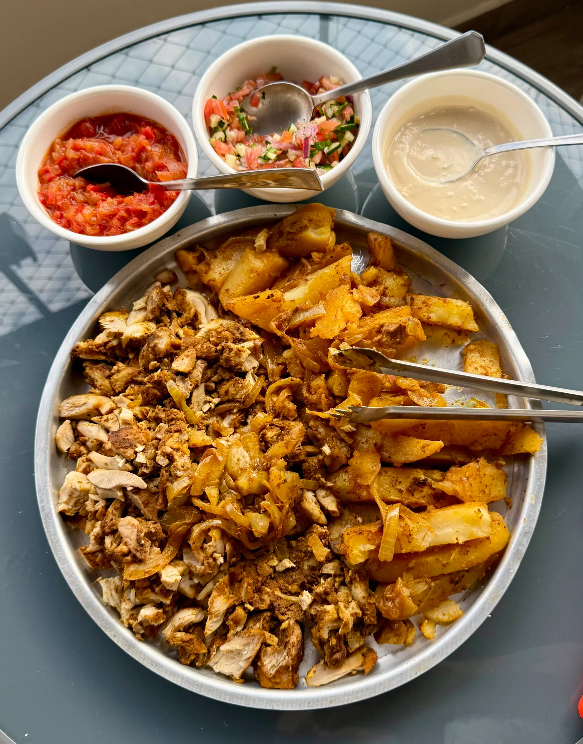 Receita de shawarma de Frango com Batatas Assadas